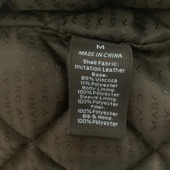 NWT Marc Anthony Leather Jacket with Detachable Hood Size M - Picture 8 of 15